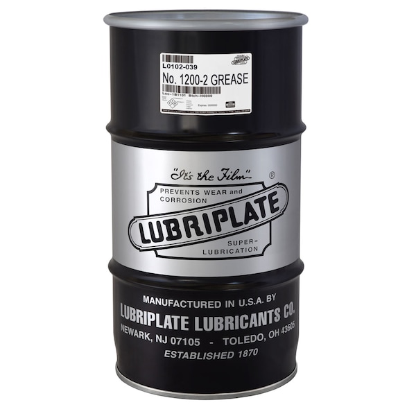 Lubriplate No. 12002, ¼ Drum, Heavy Duty White Lithium Grease L0102